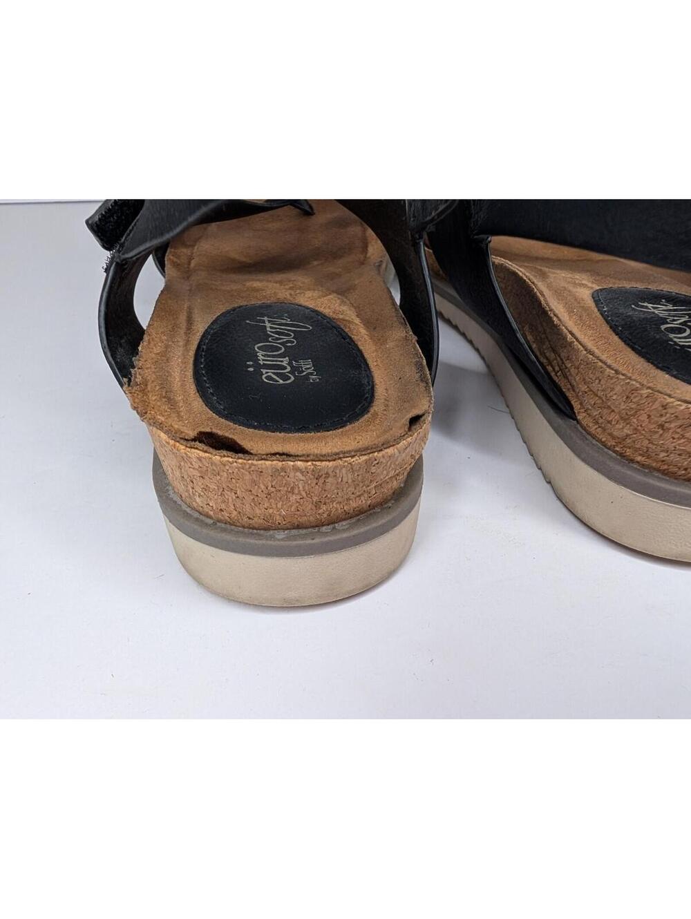 Sofft Euro Soft Black Strap Sandals SZ 9.5M Womens - Picture 6 of 8